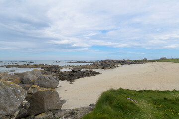 Magnifique paysage de la côte des légendes en Bretagne - France