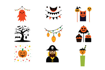 Simple Halloween Bundle  Vector Design