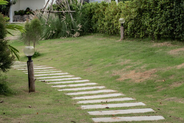Architecture, Back Yard, Block Shape, Cement, City