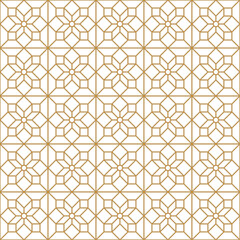 Seamless abstract geometric pattern in Arabic style