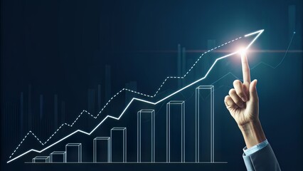 Financial Analyst Presenting Data &ndash; Revenue Breakdown and Market Forecast
