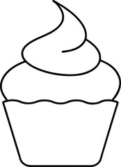 hand drawn illustration of a cake