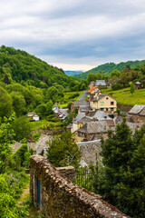 Valley of the Coussane from the village of Estaing