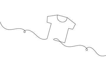 Obraz premium Tshirt continuous one line drawing minimalist vector design 