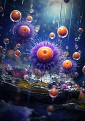 Abstract Cellular Structures in Dynamic Fluid Environment