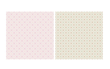 A clean and minimal seamless pattern featuring crossed 