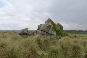 Joli paysage des dunes de Keremma en Bretagne - France