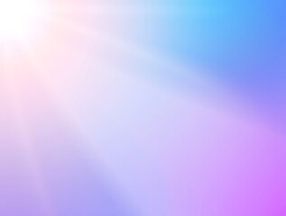 Fototapeta premium Pastel Gradient Background with Sun Rays in Corner