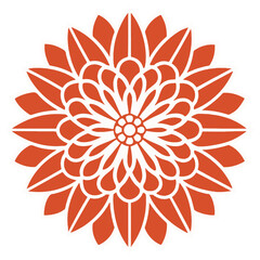 Chrysanthemum Icon. Chrysanthemum Flower Icon. Chrysanthemum Logo Vector Illustration. For print and digital media.