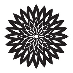 Chrysanthemum Icon. Chrysanthemum Flower Icon. Chrysanthemum Logo Vector Illustration. For print and digital media.
