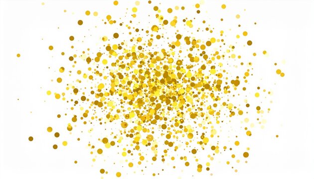Gold glitter texture isolated on white. Golden color of winners. Aureate abstract par