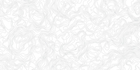 Obraz premium Abstract modern topography wavy contour map line and vintace tarrain patch texture grid line wallpaper map white background. 