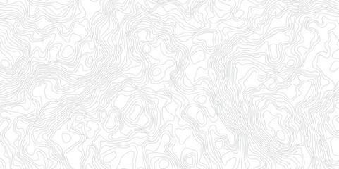 Abstract modern topography wavy contour map line and vintace tarrain patch texture grid line wallpaper map white background.
