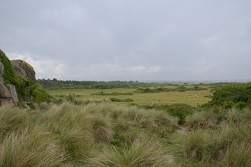 Joli paysage des dunes de Keremma en Bretagne - France