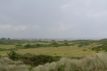 Joli paysage des dunes de Keremma en Bretagne - France
