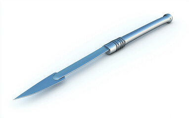 Accurate Cutting Tool 3D Medical Icon Isolated on white background