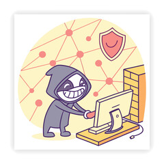 Cyber Safety Visual Resources Data Privacy Doodles, Cybersecurity Doodles, 