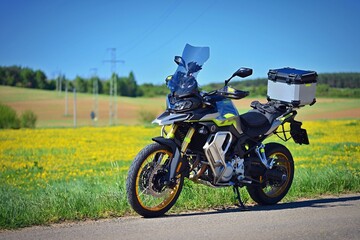 Beautiful modern touring enduro motorcycle. Made in China.
