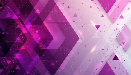 Abstract Geometric Background with Shades of Pink and Purple Tones