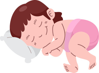 Sleeping Baby Illustration