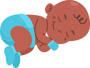 Sleeping Baby Illustration