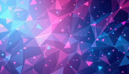 Obraz premium Colorful Geometric Pattern with Triangles and Soft Light Effects