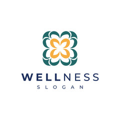 Modern Wellness Logo Design with Floral Motif for Holistic Branding