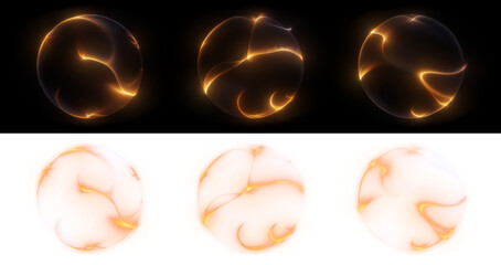 Glowing orb overlay design element, abstract light effect png element, transparent sphere with light trails. Orb, glow, light, sphere, abstract, overlay, element, transparent, effect, design