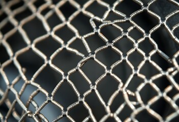 Fototapeta premium close up view of a metal mesh