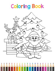Vector Coloring Book Page Design for Children s Activity Book
