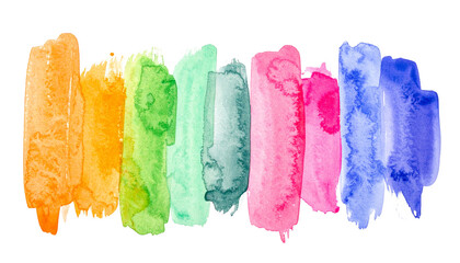 Fototapeta premium Abstract brush strokes watercolor background.