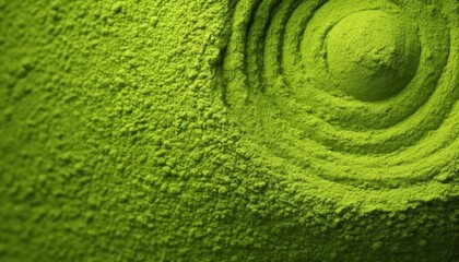 Abstract Green Texture with Concentric Circles