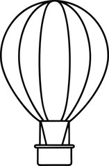 Fototapeta premium hot air balloon vector illustration