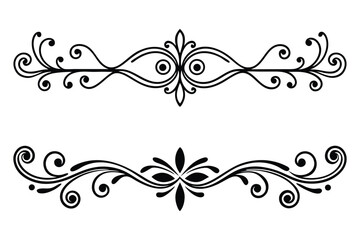 Thin Ornamental Divider Line Art | Minimal and Classy Vector Decoration Set
