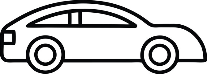 Car icon. car vector icon. small sedan