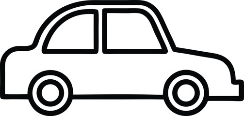 Car icon. car vector icon. small sedan