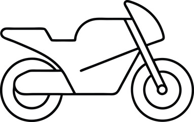 motorcycle icon on white background