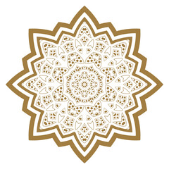 Mandala. Ethnicity round ornament. Ethnic style. Elements for invitation card. Oriental circular pattern, lace background. Cards,brochures,covers. Arabic, Islamic,asian, indian native african motifs.
