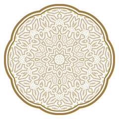 Mandala. Ethnicity round ornament. Ethnic style. Elements for invitation card. Oriental circular pattern, lace background. Cards,brochures,covers. Arabic, Islamic,asian, indian native african motifs.
