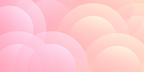 Abstract background modern minimalist pink and yellow gradations circle effect memphis trendy. Vector