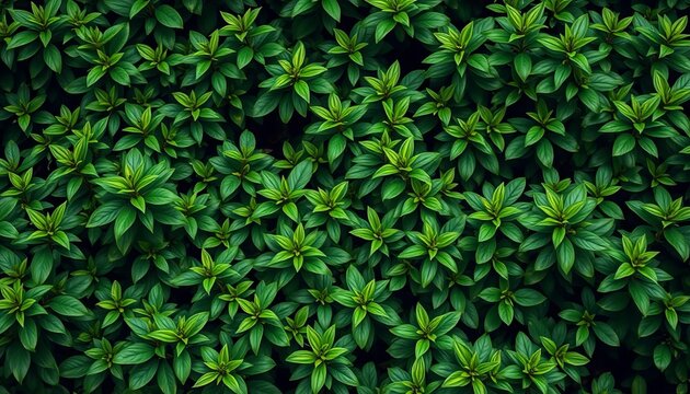 Crisp, uncluttered background of lush green foliage ideal for virtual meetings, depth, focus