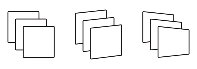 Layer stack, layer icon, Layer line, Layer sign, Canvas icon. Vector illustration. Flat Layer Icon Set Symbol Illustration Design – Vector eps 10