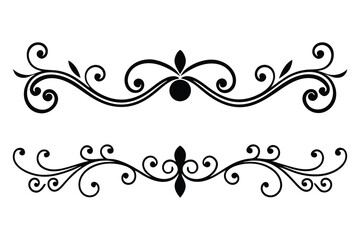 Elegant Thin Line Dividers with Minimal Ornament | Vector Border Design Collection
