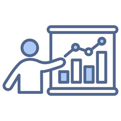 Presentation Blue Icon