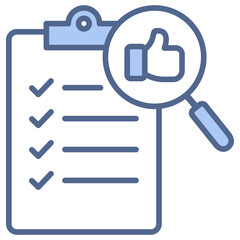 Evaluation Blue Icon