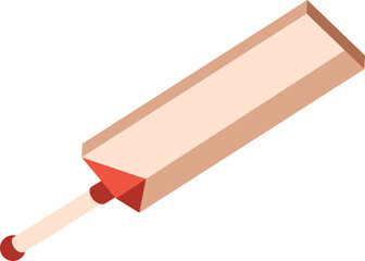 Cricket bat vector illustration