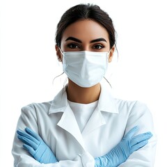 Aipowered Medical Assistant On Portrait On Clear White Background