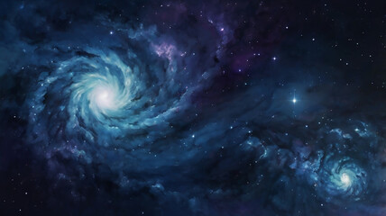 Celestial swirls deep space nebula cosmic wonder