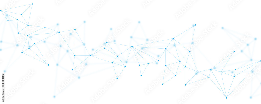 Wall mural abstract blue digital technology futuristic communication high tech concept background. technology d