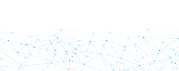 Abstract blue digital technology futuristic communication high tech concept background. Technology dots lines connect network background.